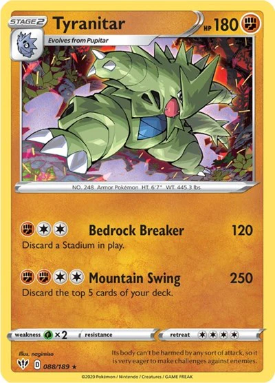 SWSH03: Tyranitar (Holofoil)