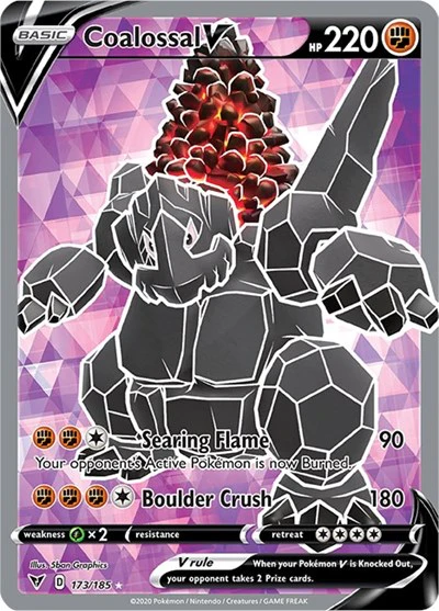 SWSH04: Coalossal V (Full Art) (Holofoil)