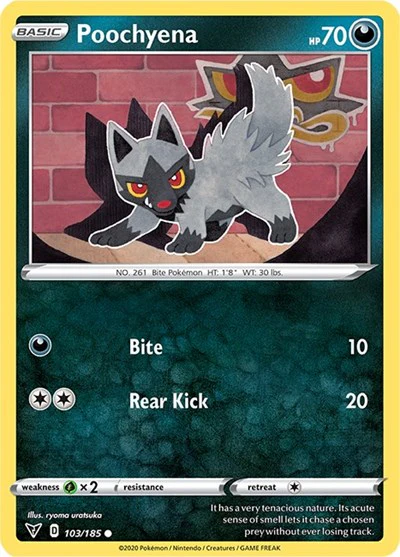 SWSH04: Poochyena (Reverse Holofoil)