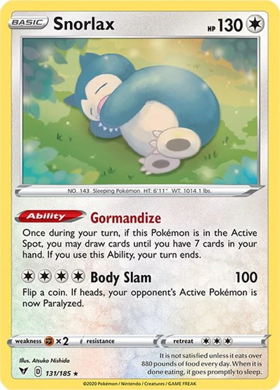 SWSH04: Snorlax (Reverse Holofoil)