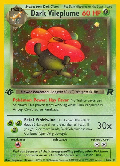 TR: Dark Vileplume (13) (1st Edition Holofoil)