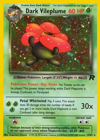 TR: Dark Vileplume (13) (Unlimited Holofoil)