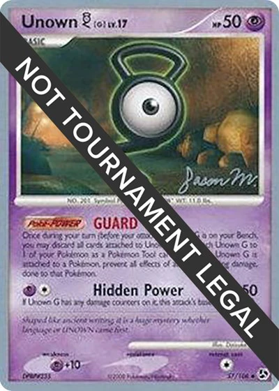 WCD: Unown [G] - 2009 (Jason Martinez)
