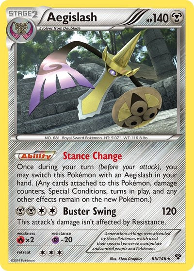 XY: Aegislash (85) (Reverse Holofoil)