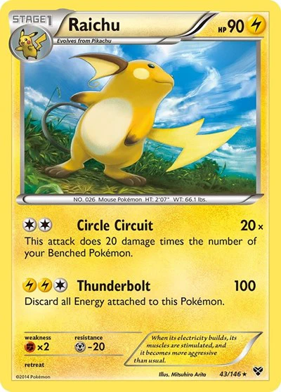 XY: Raichu (Reverse Holofoil)