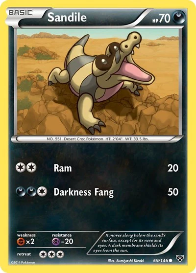 XY: Sandile (Reverse Holofoil)